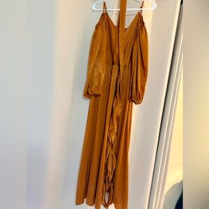 Elegant Rust Women's Dress